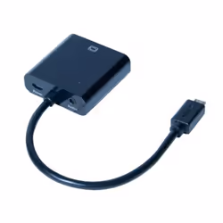 CUC Exertis Connect 127442 câble vidéo et adaptateur 0,23 m VGA (D-Sub) Noir