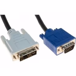 Hypertec 127701-HY, 2 m, VGA (D-Sub), DVI, Mâle, Mâle, Noir