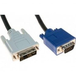 Hypertec 127701-HY câble vidéo et adaptateur 2 m VGA (D-Sub) DVI Noir