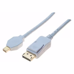 EXC 128002, 2 m, DisplayPort, Mini DisplayPort, Mâle, Mâle, Blanc