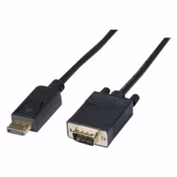 Hypertec 128213-HY, 2 m, VGA (D-Sub), DisplayPort, Mâle, Mâle, Noir