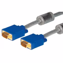 Tecline S-VGA MM 2m, 2 m, VGA (D-Sub), VGA (D-Sub), Mâle, Mâle, Bleu, Gris
