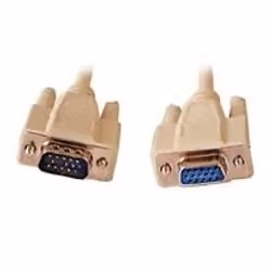 Dexlan D-Sub M/F 3m, 3 m, VGA (D-Sub), VGA (D-Sub), Mâle, Femelle, Blanc