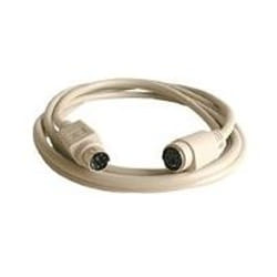 Dexlan Mini-DIN 6-p M/F 10m câble PS/2 6-p Mini-DIN Blanc