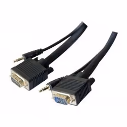 Hypertec 137202-HY, 1,8 m, VGA (D-Sub) + 3,5 mm, VGA (D-Sub) + 3,5 mm, Mâle, Mâle, Droit