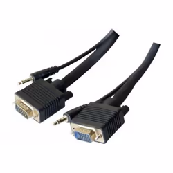 CUC Exertis Connect 137212, 3 m, VGA (D-Sub) + 3,5 mm, VGA (D-Sub) + 3,5 mm, Mâle, Mâle, Droit