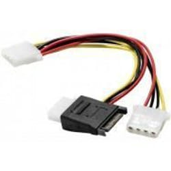 Câble en Y - ABIX - SATA vers Molex - 15 m - 3 connecteurs Femelle MOLEX - Connecteur SATA Male 15 points