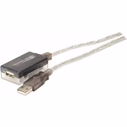 CUC Exertis Connect 149213, USB A, USB A, USB 2.0, Mâle/Femelle, 480 Mbit/s, Gris, Transparent