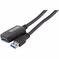 Connect 149253, 5 m, USB A, USB A, USB 3.2 Gen 1 (3.1 Gen 1), Noir