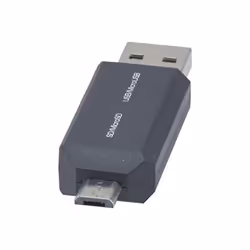 Connect 149398, USB 2.0, Micro USB type-B, Noir