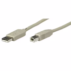 Tecline USB A/USB B 2.0 M/M 2m, 2 m, USB A, USB B, USB 2.0, Mâle/Mâle, Gris