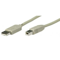 Tecline USB A/USB B 2.0 M/M 2m câble USB USB 2.0 Gris