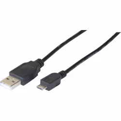 Hypertec 149692-HY, 2 m, USB A, Micro-USB B, USB 2.0, 480 Mbit/s, Noir
