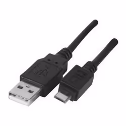 Connect 149751, 3 m, USB A, Micro-USB B, USB 2.0, Noir