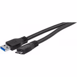 Connect 149840, 5 m, USB A, Micro-USB B, USB 3.2 Gen 1 (3.1 Gen 1), Noir