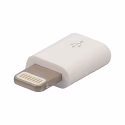 Tecline 150006, MicroUSB B, Lightning, Blanc