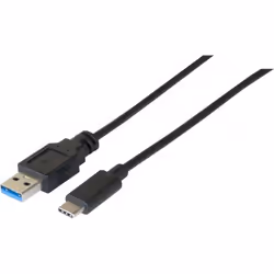 Hypertec 150335-HY, 1 m, USB A, USB C, USB 3.2 Gen 1 (3.1 Gen 1), 5000 Mbit/s, Noir