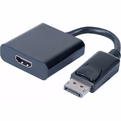 Dacomex 194018, 0,2 m, HDMI Type A (Standard), DisplayPort, Mâle, Femelle, Droit