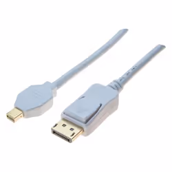 Dacomex 194028, 2 m, DisplayPort, Mini DisplayPort, Mâle, Mâle, Gris