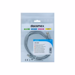 Dacomex 194032 câble USB 2 m USB 2.0 USB A Noir - Vue supplémentaire 2