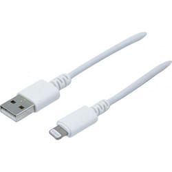 Dacomex 194041 câble de téléphone portable Blanc 1 m USB A Lightning