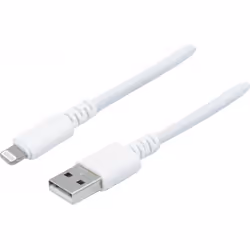 Dacomex 194043, Blanc, USB A, Lightning, 2 m, Mâle, Mâle