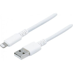 Dacomex 194043 câble de téléphone portable Blanc 2 m USB A Lightning