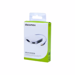 Dacomex 199045, Convertisseur vidéo de passif, Blanc, Mini DisplayPort, VGA