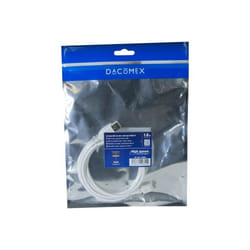 Dacomex 220855 câble USB 1,8 m USB A Micro-USB B Blanc