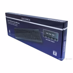 Dacomex K460U clavier USB AZERTY Français Noir - Vue supplémentaire 4
