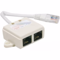 Hypertec 252470-HY, Diviseur de câbles, Blanc, Mâle/Femelle, RJ45 1xM to 2xF UTP