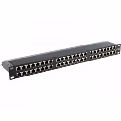 Hypertec 257241-HY, Cat5e, S/UTP (STP), Noir, Métallique, Montage de rack, 1U, EIA/TIA568A, EIA/TIA568B