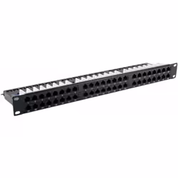 Hypertec 257251-HY, Cat6, U/UTP (UTP), Noir, Montage de rack, 1U, 44,4 mm