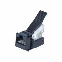 Hypertec 272870-HY, Plat, Noir, RJ-45, Femelle, U/UTP (UTP)