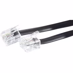 Hypertec 288100-HY, 2 m, RJ-11, RJ-11, Noir, Mâle, Mâle