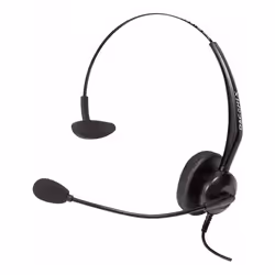 Dacomex 292010, Avec fil, Bureau/Centre d'appels, Casque, Noir