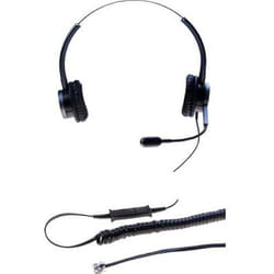 Casque téléphone binaural - DACOMEX - PERLE - Micro Flex antibruit - Confort sur-oreille - RJ9
