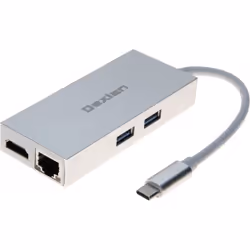 CUC Exertis Connect 310746, USB 3.2 Gen 1 (3.1 Gen 1) Type-C, 45 W, Acier inoxydable, HDMI, RJ-45, USB 3.2 Gen 1 (3.1 Gen 1)  ...