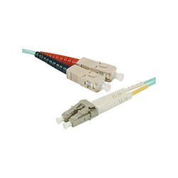 Connect 391785 câble de fibre optique 0,5 m SC LC OM3 Couleur aqua
