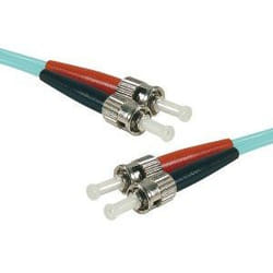 Connect 391821 câble de fibre optique 2 m 2x ST OM3 Bleu