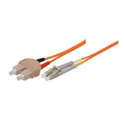 EXC 392140 câble de fibre optique 10 m SC LC OM1 Orange