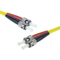 Connect 392301 câble de fibre optique 2 m 2x ST OS2 Jaune