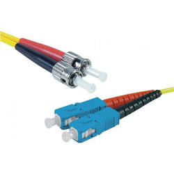 Connect 392311 câble de fibre optique 2 m SC ST OS2 Jaune