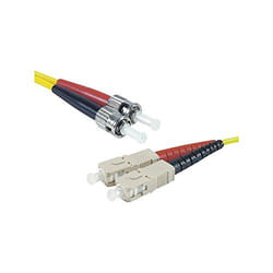 Connect 392315 câble de fibre optique 10 m 2x ST 2x LC OS2 Jaune