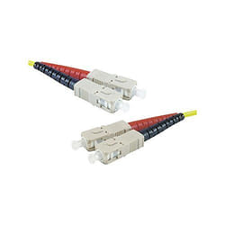Connect 392325 câble de fibre optique 10 m 2x SC OS2 Jaune