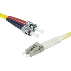 Connect 392334 câble de fibre optique 8 m 2x ST 2x LC OS2 Jaune