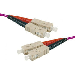 Connect 392502 câble de fibre optique 2 m SC OM4 Fuchsia