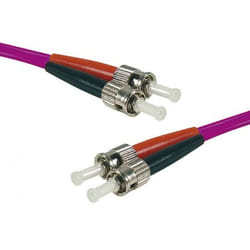 Connect 392564 câble de fibre optique 5 m ST OM4 Fuchsia