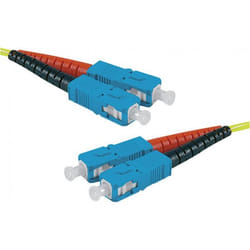 EXC 392876 câble de fibre optique 10 m SC OS2 Jaune