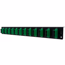 Dexlan 395424, Montage de rack, 1U, Fibre, SC APC SM Duplex, Noir, Vert